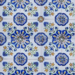Pamono Handmade Ceramic Tiles attributed to Devres, France, 1960s> Architectural Elements
