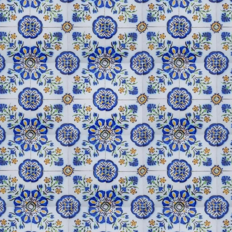 Pamono Handmade Ceramic Tiles attributed to Devres, France, 1960s> Architectural Elements