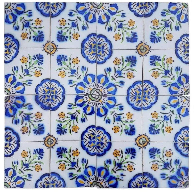 Pamono Handmade Ceramic Tiles attributed to Devres, France, 1960s> Architectural Elements