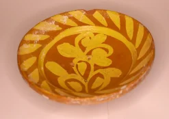Pamono Handmade Clay Bowl Pottery Bowl Plate, 1930s, Set of 3><noscript><img width=