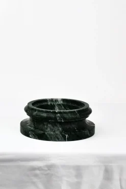Pamono Handmade Column Vase in Satin Green Guatemala Marble by Fiammetta V.><noscript><img width=