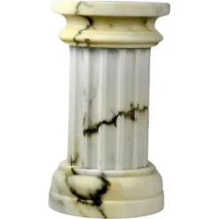 Pamono Handmade Column Vase in Satin Green Guatemala Marble by Fiammetta V.><noscript><img width=