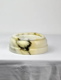 Pamono Handmade Column Vase in Satin Green Guatemala Marble by Fiammetta V.><noscript><img width=