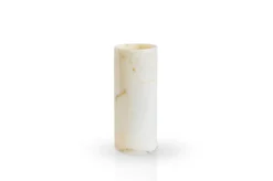 Hot Pamono Handmade Cylindrical Paonazzo Marble Vase by Fiam
