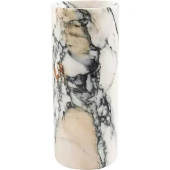 Hot Pamono Handmade Cylindrical Paonazzo Marble Vase by Fiam