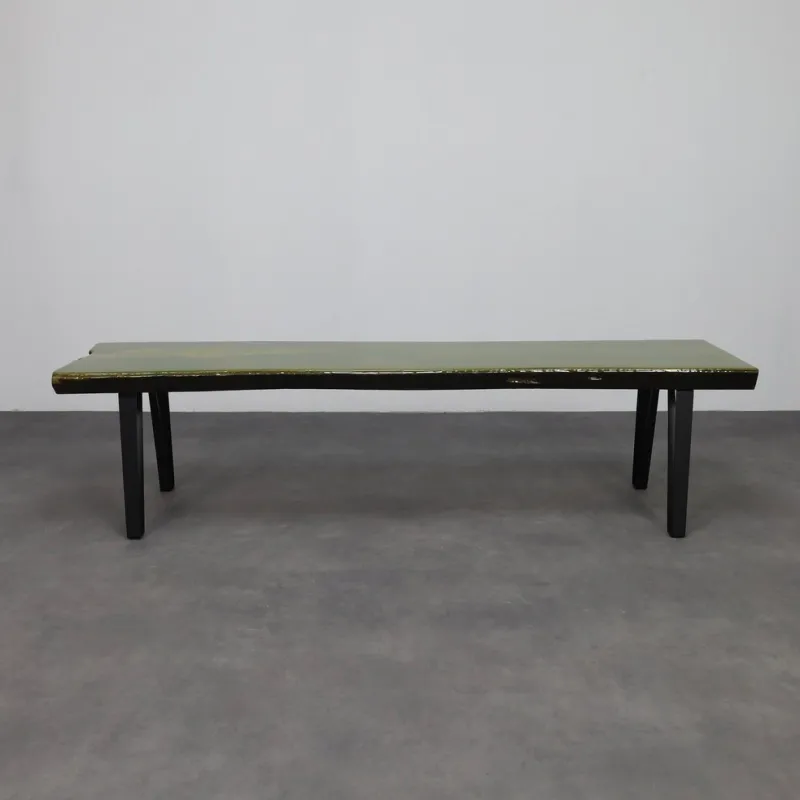 Hot Pamono Handmade Green Epoxy Fusion Bench, 1990s