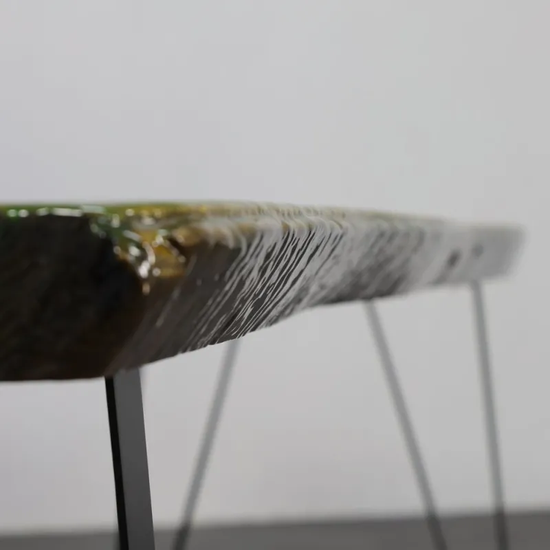 Hot Pamono Handmade Green Epoxy Fusion Bench, 1990s