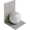 Pamono Handmade Metal Bookend with Sphere in White Carrara Marble from Fiam> Bookends