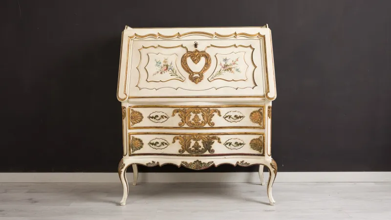 Pamono Hand-Painted and Gilded Secretaire, 1950s> Secretaires