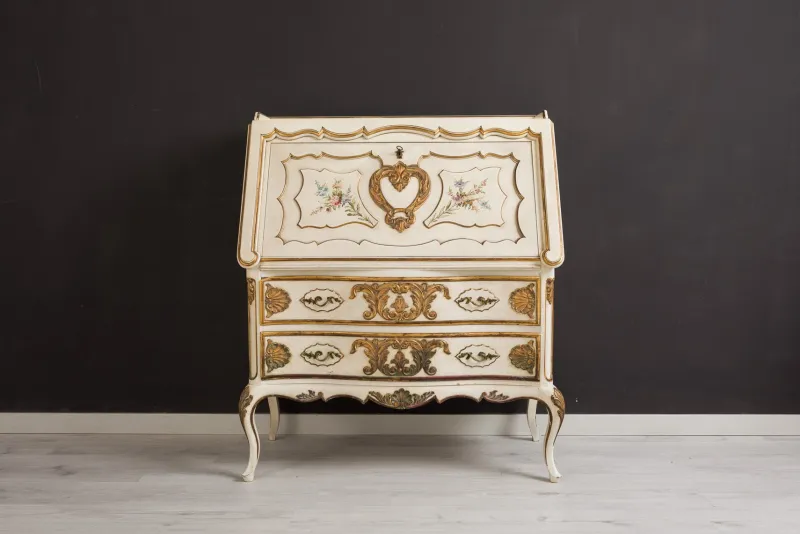 Pamono Hand-Painted and Gilded Secretaire, 1950s> Secretaires