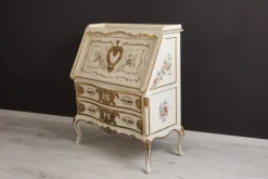 Pamono Hand-Painted and Gilded Secretaire, 1950s><noscript><img width=