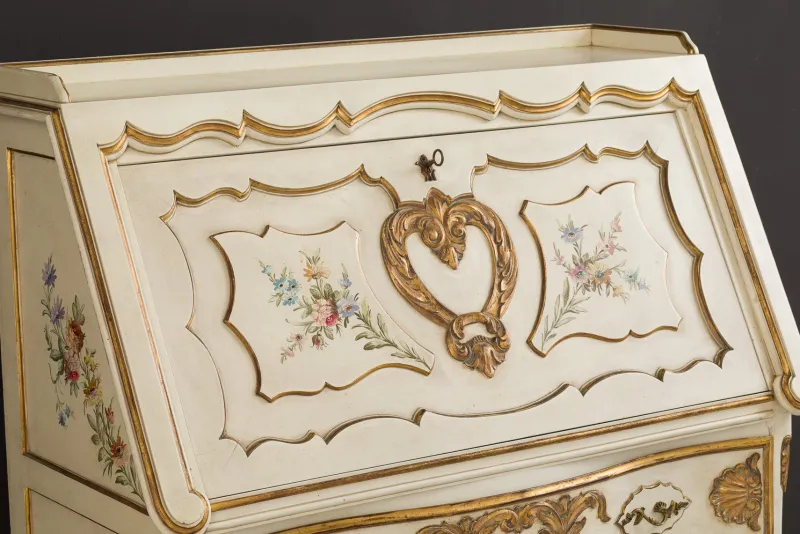 Pamono Hand-Painted and Gilded Secretaire, 1950s> Secretaires