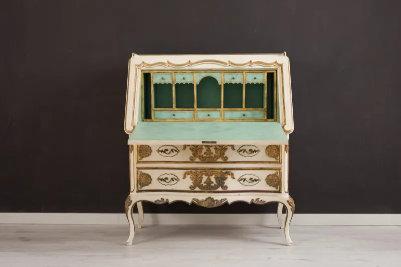 Pamono Hand-Painted and Gilded Secretaire, 1950s> Secretaires