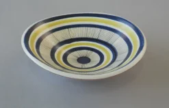 Sale Pamono Hand-Painted Bowl by Stig Lindberg for Gustavsberg, Sweden, 1950s