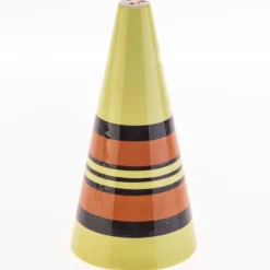 Pamono Hand-Painted Conical Ceramic Pottery Shaker by Clarice Cliff> Salt & Pepper Shakers