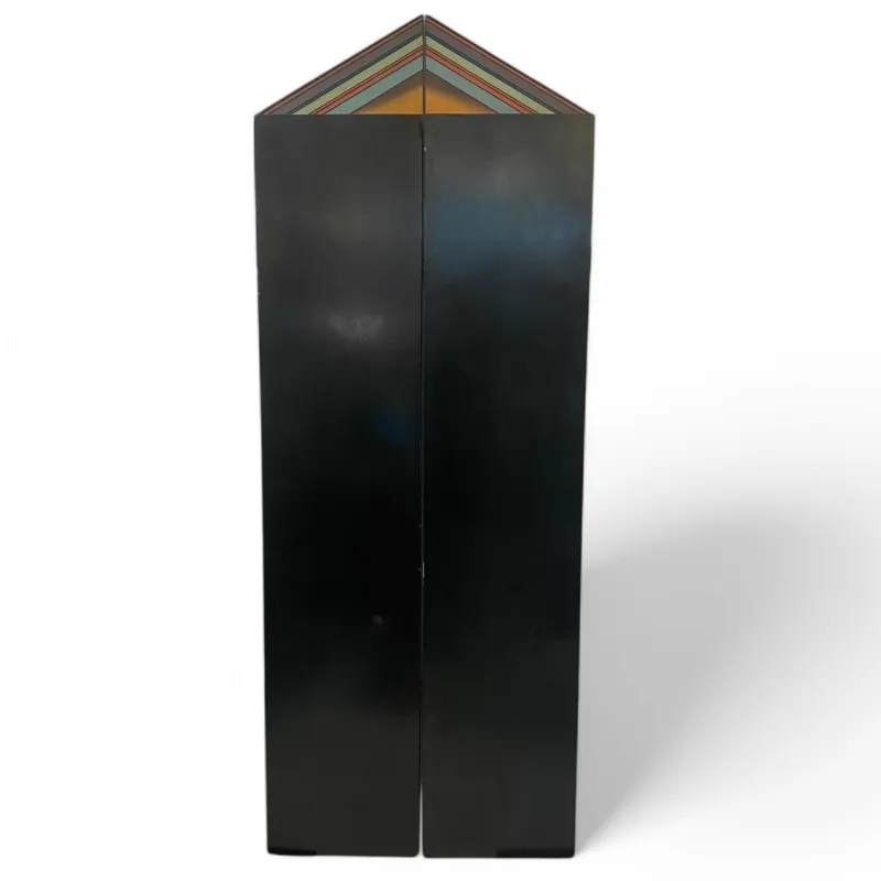 Pamono Hand-Painted Indian Portico Style Screen, 1980s> Room Dividers & Screens