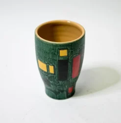 Sale Pamono Hand-Painted Santulli Deruta Carafe and Glasses, 1960s, Set of 7