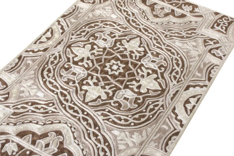 Discount Pamono Handwoven Chain Stitch Pattern Rug from R&K Principal Jahanshah Nazmiyal