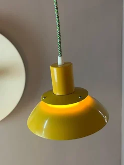 Pamono Hanging Lamp in Yellow Metal by Belid><noscript><img width=