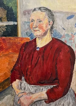 Pamono Hans Berger, Housewife, Oil on Canvas> Painting