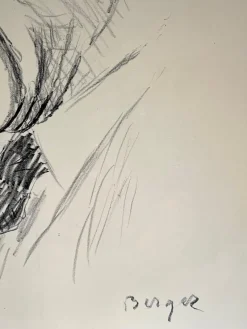 Pamono Hans Berger, Portrait, Graphite on Paper> Work On Paper