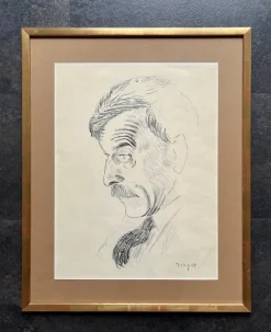 Pamono Hans Berger, Portrait, Graphite on Paper><noscript><img width=