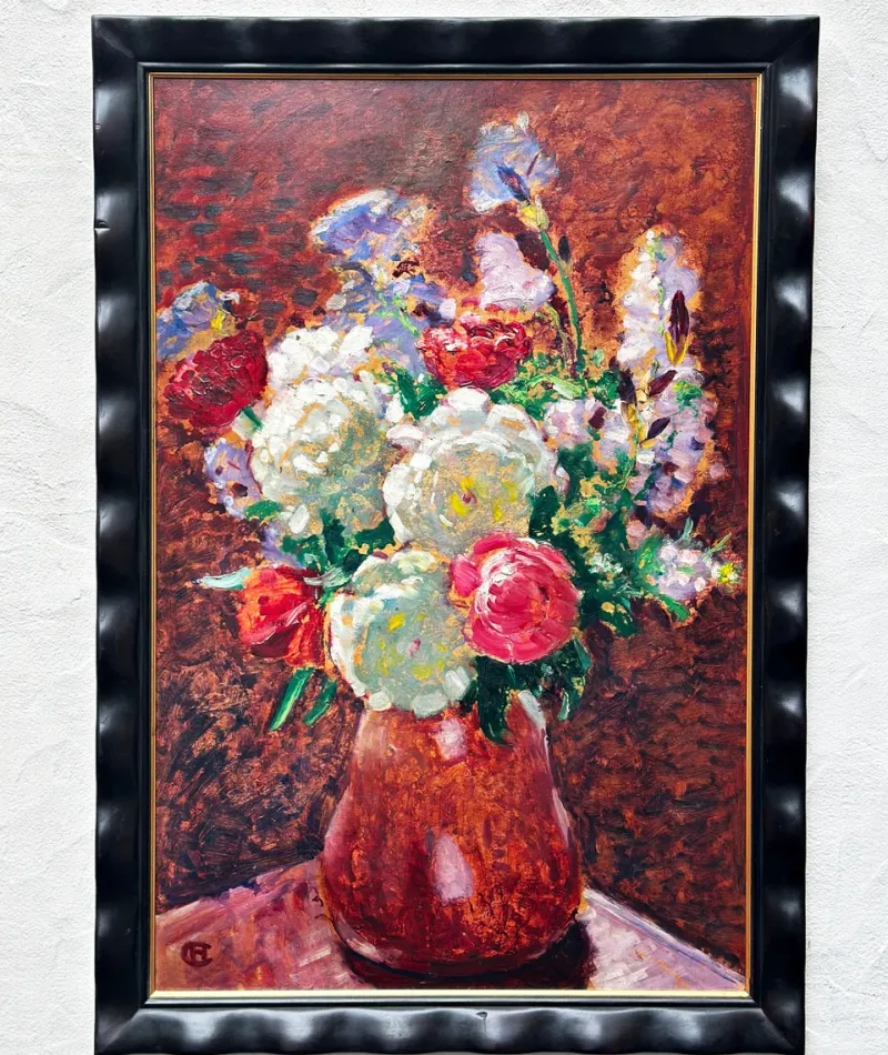 Pamono Hans Christiansen, Still Life, Art Nouveau, Impressionism, Darmstadt, Mathildenhöhe> Impressionist|Painting