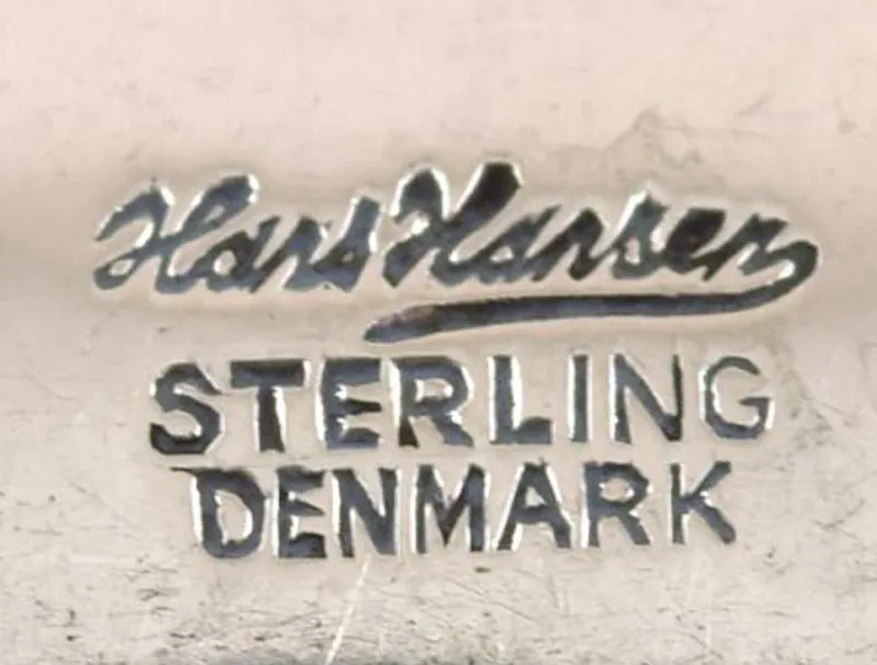 Pamono Hans Hansen Silver Cutlery Susanne in Sterling Silver, 20th Century, Set of 18> Cutlery & Serving Utensils