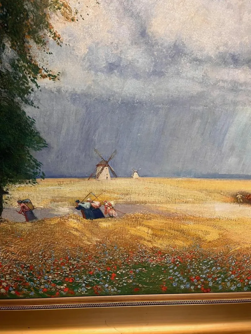 Pamono Hans Wilt, Landscape, 1890s, Oil on Canvas, Framed> Impressionist
