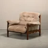 Discount Pamono Hardwood and Suede Lounge Chair in the style of Percival Lafer and Jean Gillon, 1960s