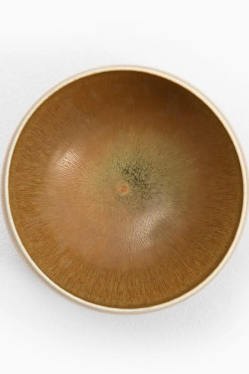 Pamono Hare Fur Glazed Ceramic Bowl attributed to Berndt Friberg, 1962> Bowls