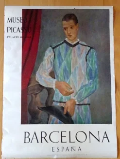 New Pamono Harlequin Exhibition Poster by Pablo Picasso, 1966