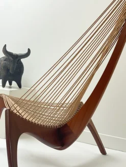 Pamono Harp Chair by Jørgen Høvelskov for Christensen & Larsen, 1970> Lounge Chairs & Armchairs