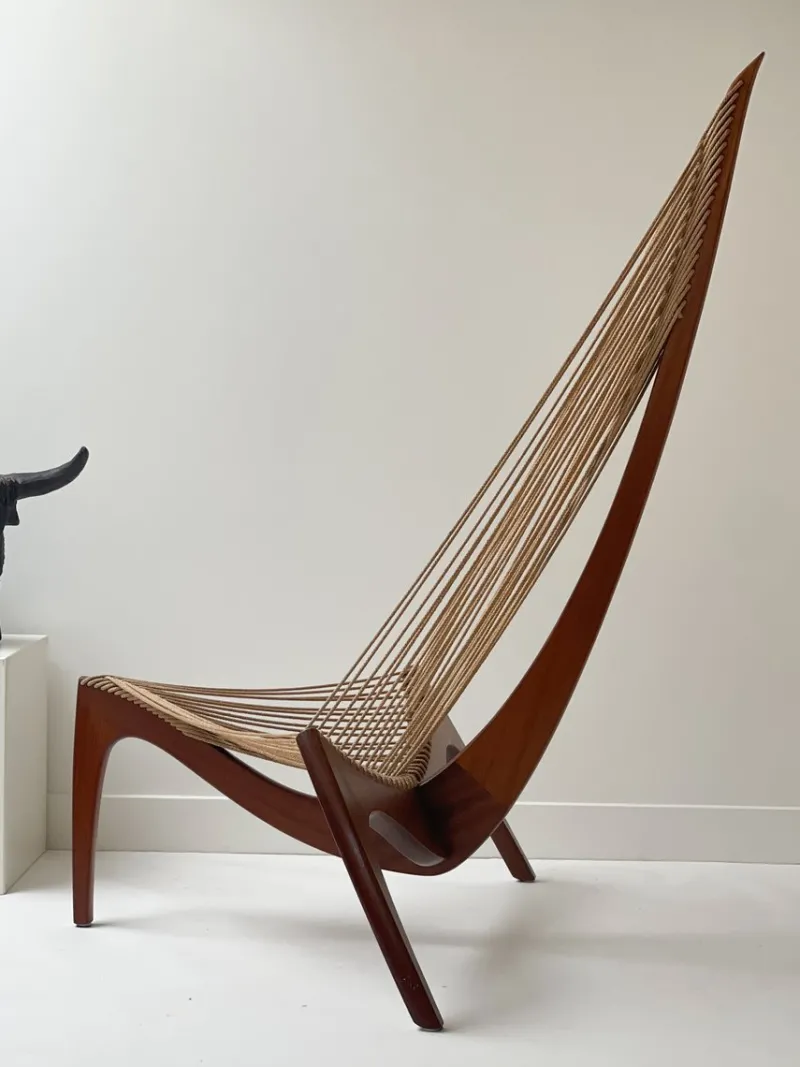 Pamono Harp Chair by Jørgen Høvelskov for Christensen & Larsen, 1970> Lounge Chairs & Armchairs