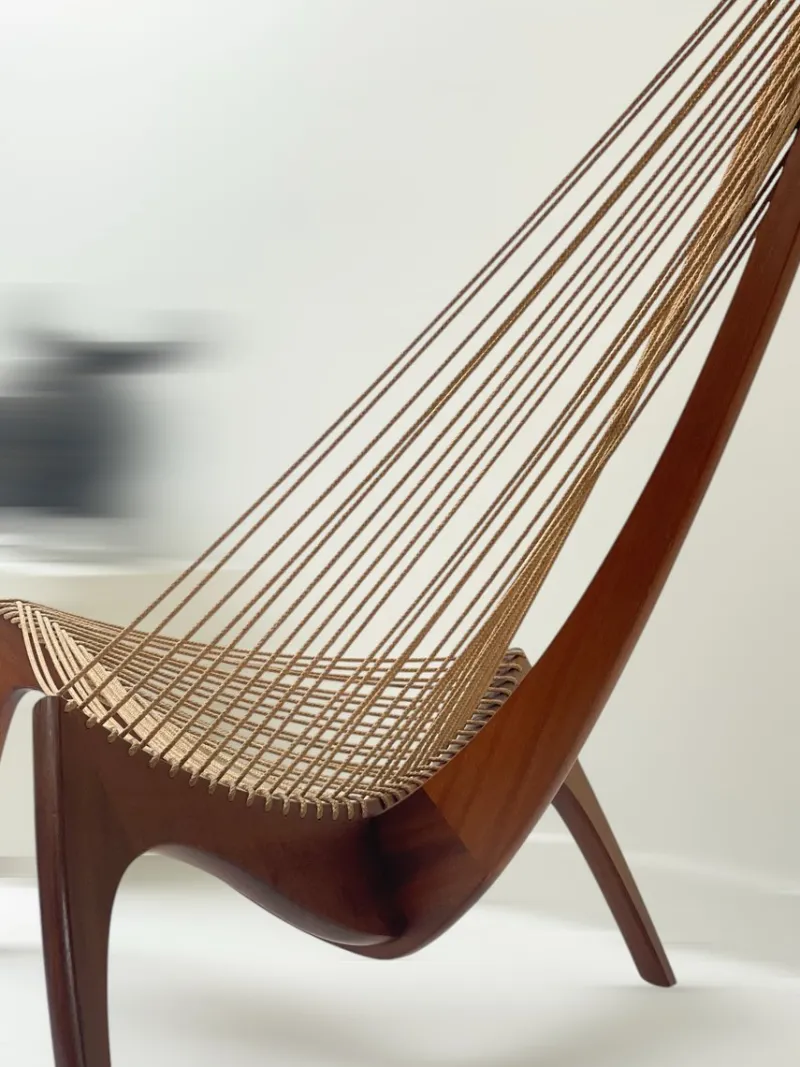 Pamono Harp Chair by Jørgen Høvelskov for Christensen & Larsen, 1970> Lounge Chairs & Armchairs