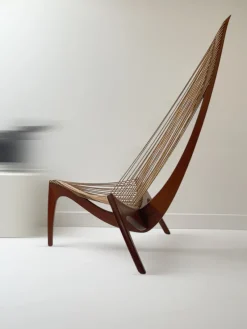 Pamono Harp Chair by Jørgen Høvelskov for Christensen & Larsen, 1970><noscript><img width=