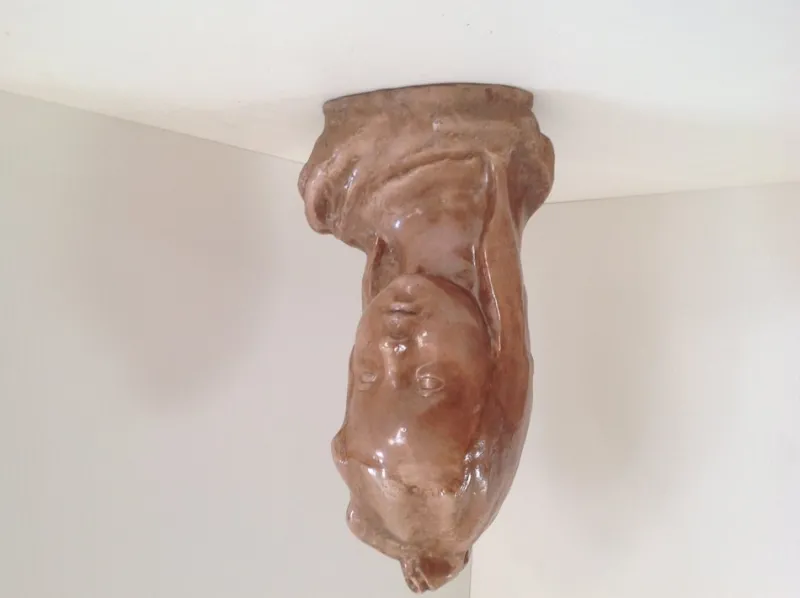 Pamono Head of Girl, 1960s, Ceramic> Sculpture