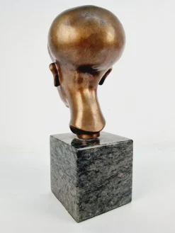 Pamono Head of Nefertiti, 1920s-1940s, Bronze><noscript><img width=