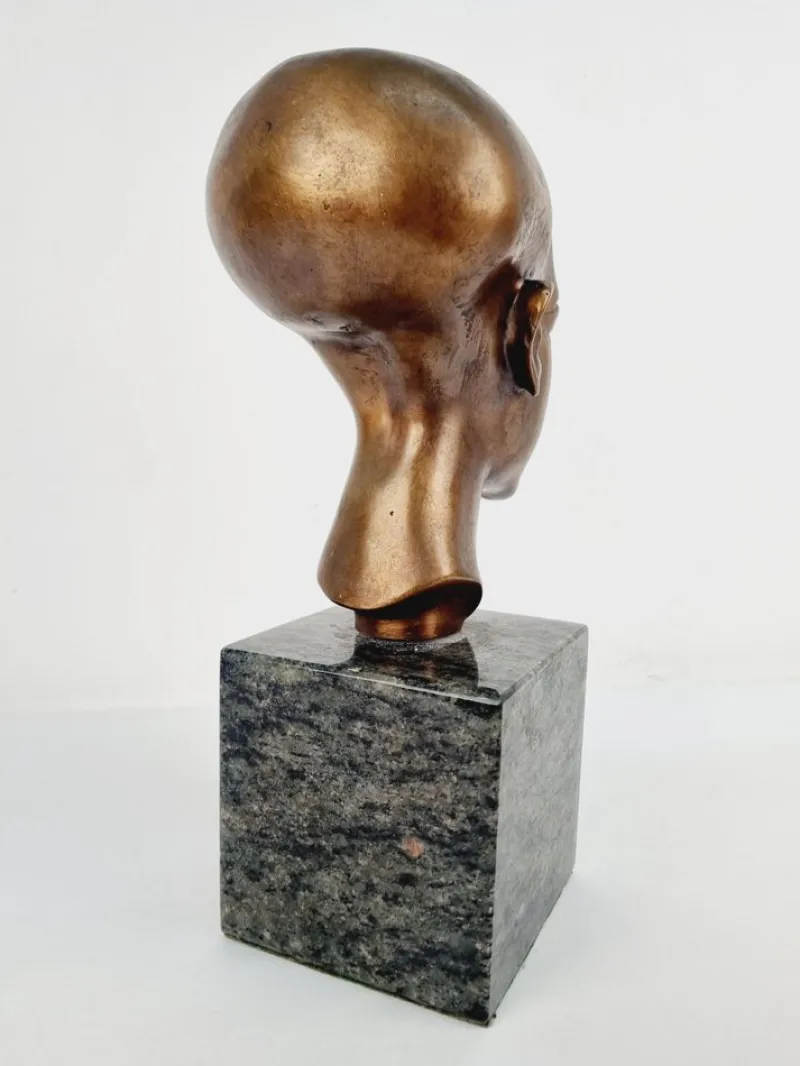 Pamono Head of Nefertiti, 1920s-1940s, Bronze> Art Deco