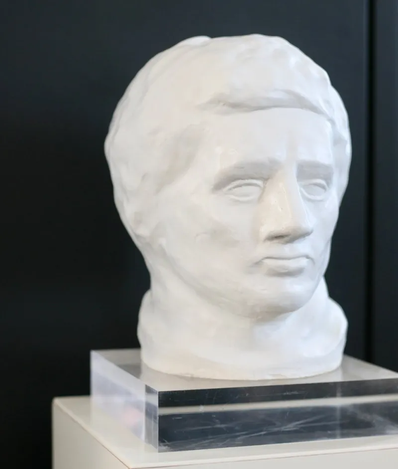 New Pamono Head Sculpture, 1970s, Plaster