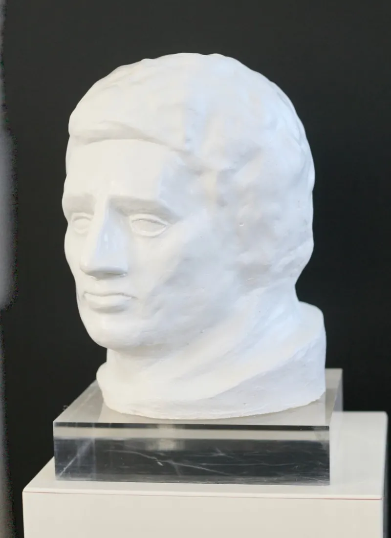 New Pamono Head Sculpture, 1970s, Plaster