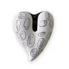 Online Pamono Heart in Ceramic Human Faces Nero N.1 by Gianni Veneziano for Kiasmo
