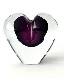 Outlet Pamono Hearts in Violet and Amber Enclosed from JS Studio, Set of 2