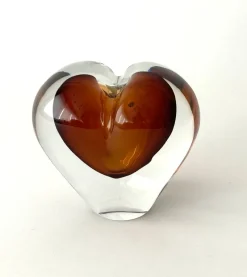 Outlet Pamono Hearts in Violet and Amber Enclosed from JS Studio, Set of 2