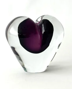 Outlet Pamono Hearts in Violet and Amber Enclosed from JS Studio, Set of 2