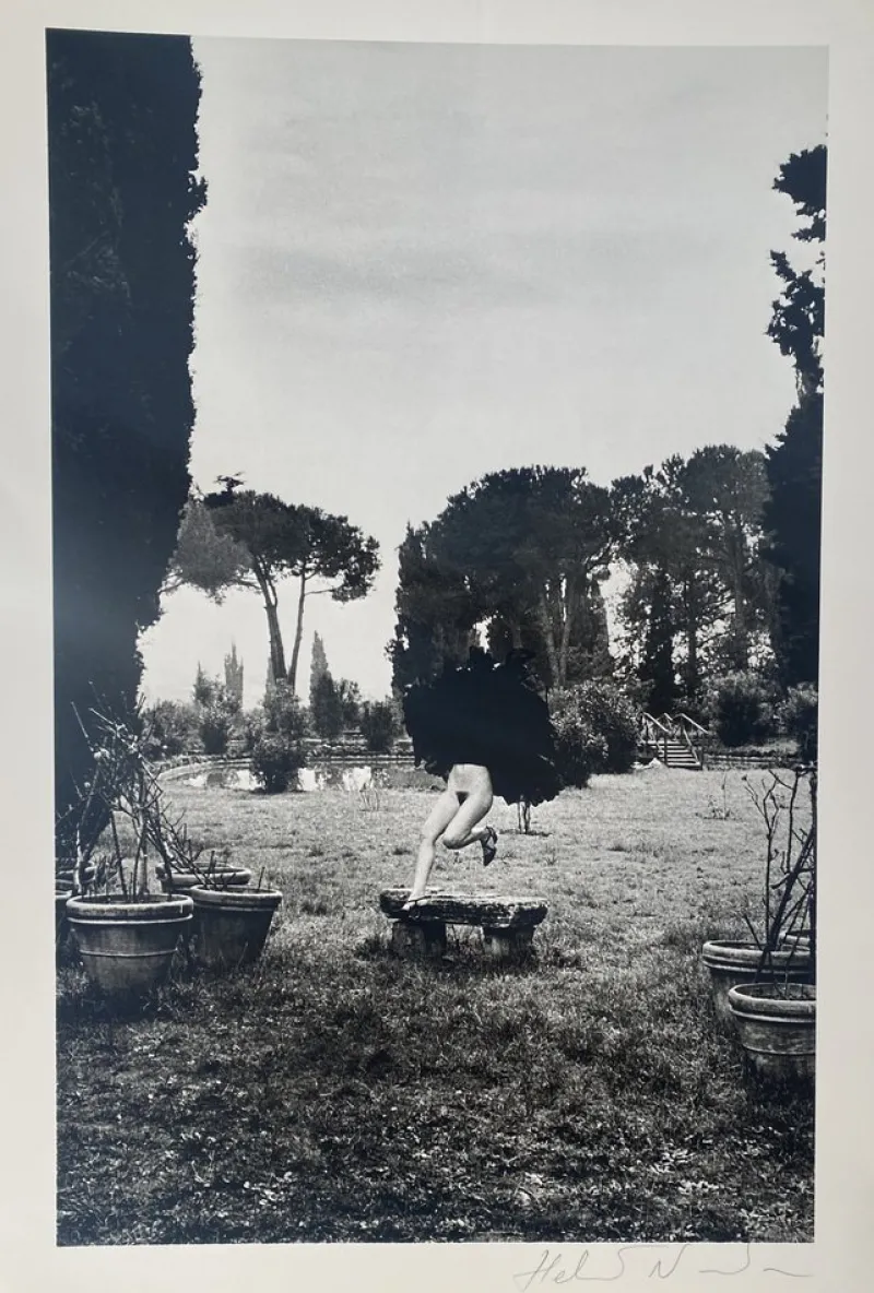 Pamono Helmut Newton, In a Garden Near Rome, 1977, Photolithograph> Photography