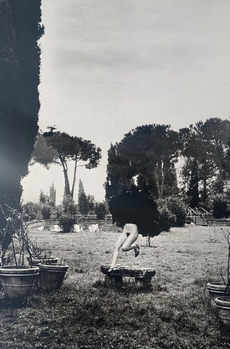 Pamono Helmut Newton, In a Garden Near Rome, 1977, Photolithograph> Photography