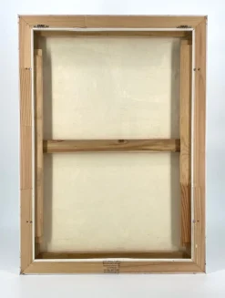 Pamono Helmut Riegel, Abstract Composition, 1990s, Acrylic on Canvas><noscript><img width=