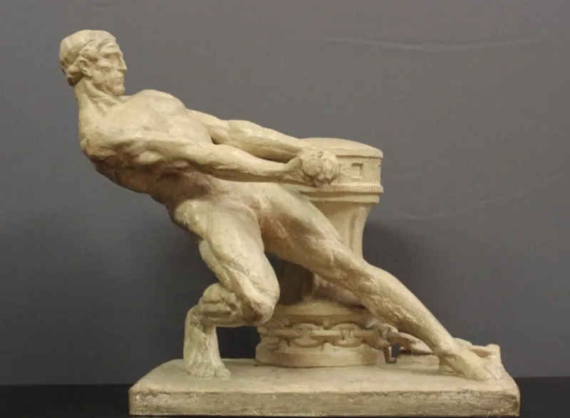 Outlet Pamono Henri Bargas, La Force, 1930, Terracotta