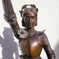 Pamono Henri Daniel Contenot, Joan of Arc, Late 19th-Early 20th Century, Bronze><noscript><img width=